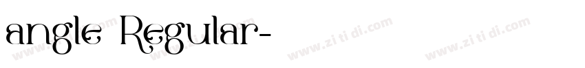 angle Regular字体转换